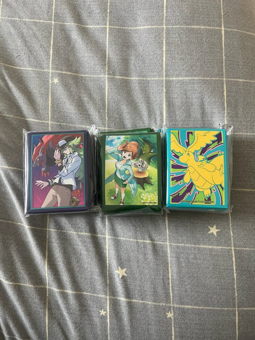 Pokemon TCG Assorted ETB Dragonite Professor Juniper N’s Zoroark Sleeves 65 Each